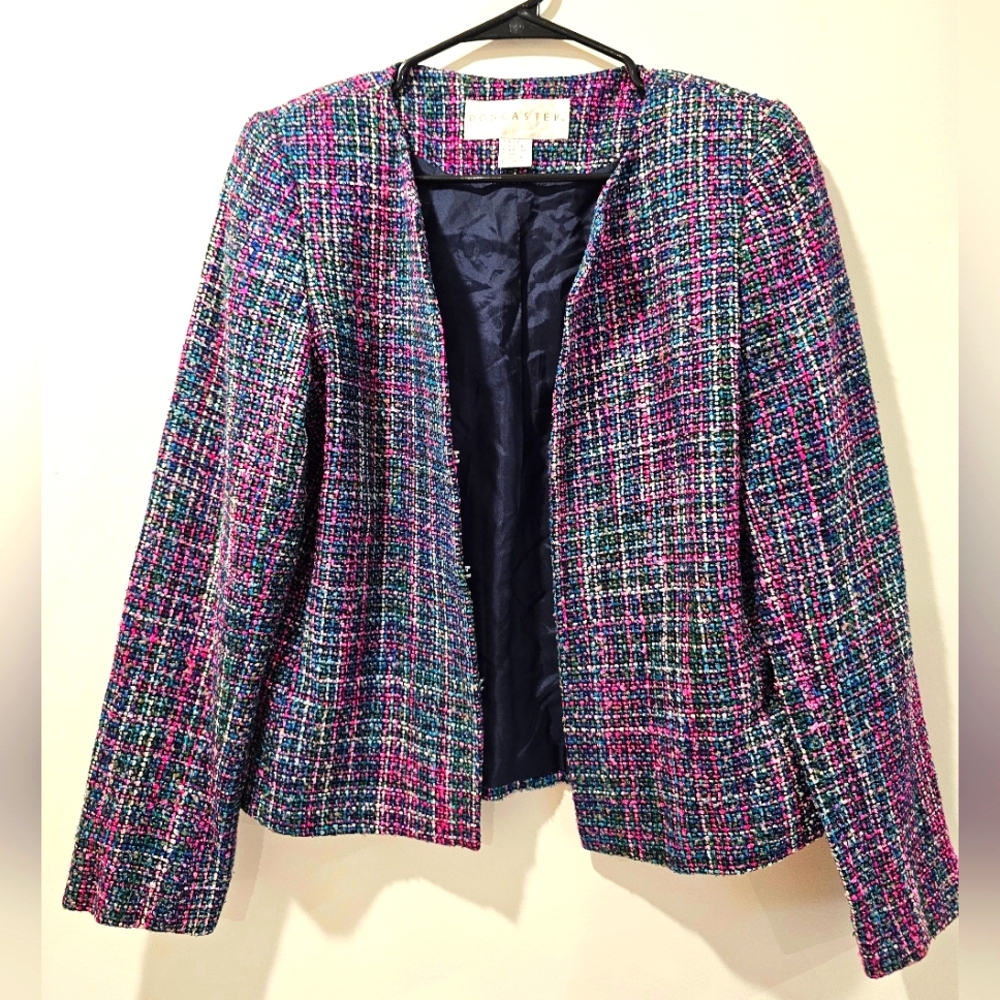 Doncaster Multicolor Tweed Women's Jacket Blazer Size 6